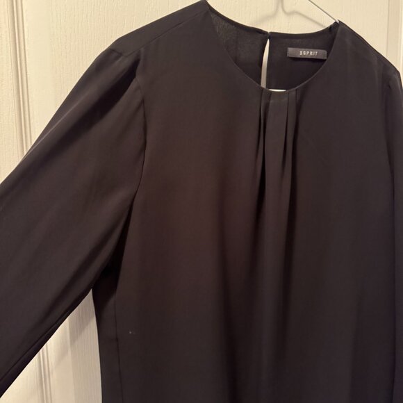 Esprit classic long sleeve black blouse - Picture 2 of 5